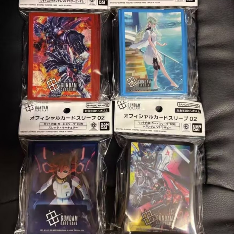 Bandai Gundam Hg - 【在庫あり】バンダイ ガンダムカードゲーム GCG カードスリーブ 02 スレッタ・チュチュ・ニュ・サザビ
