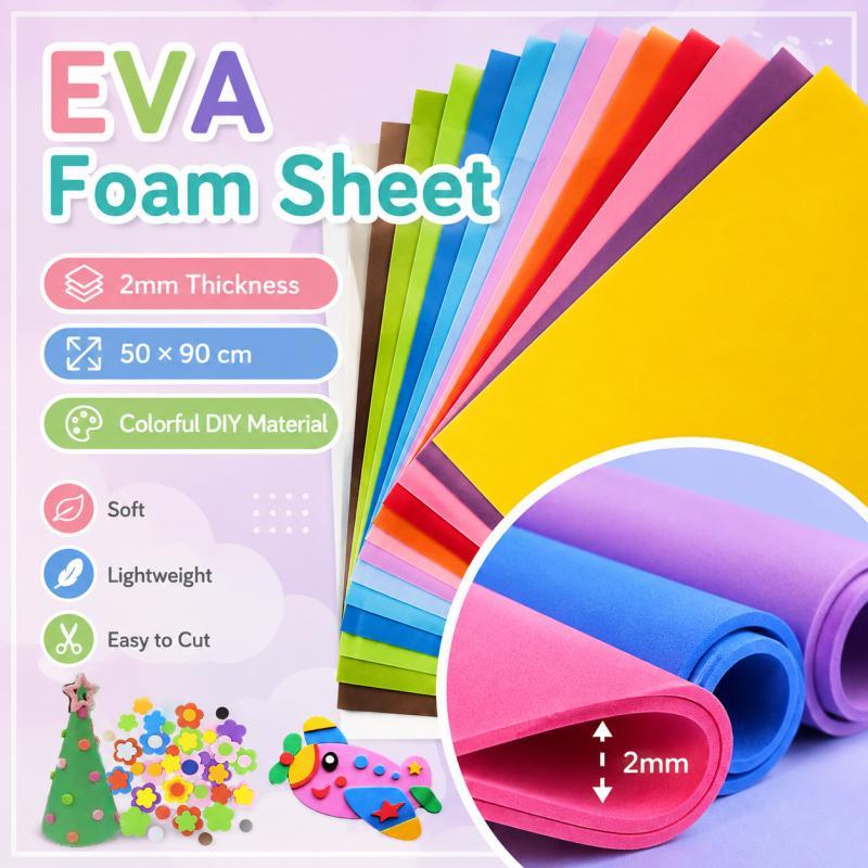 2mm厚のEVAフォームシート、カラフルで柔らかく耐久性のあ - Cosplay Props Eva Foam のレビューと価格