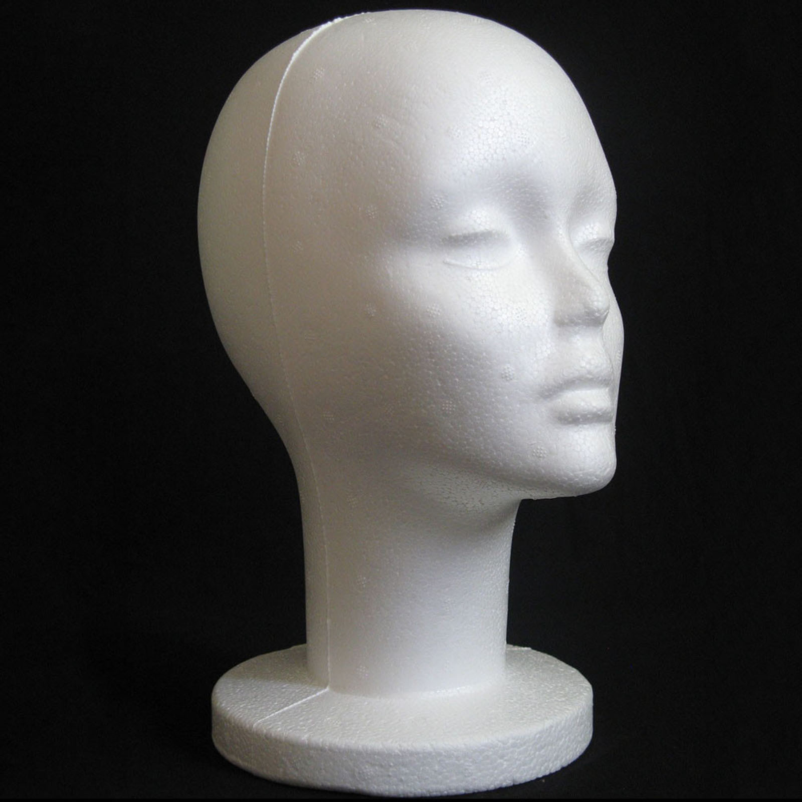 女性発泡スチロールマネキンマネキンヘッドモデル泡かつら髪メガ - Cosplay Prop Foam のレビューと価格