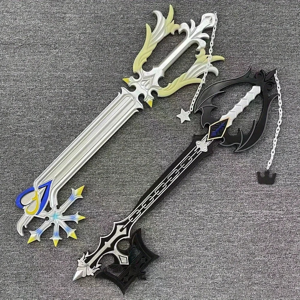 キングダムハーツ 42インチ 108cm ブラックホワイトキ - Keyblade Cosplay Prop のレビューと価格