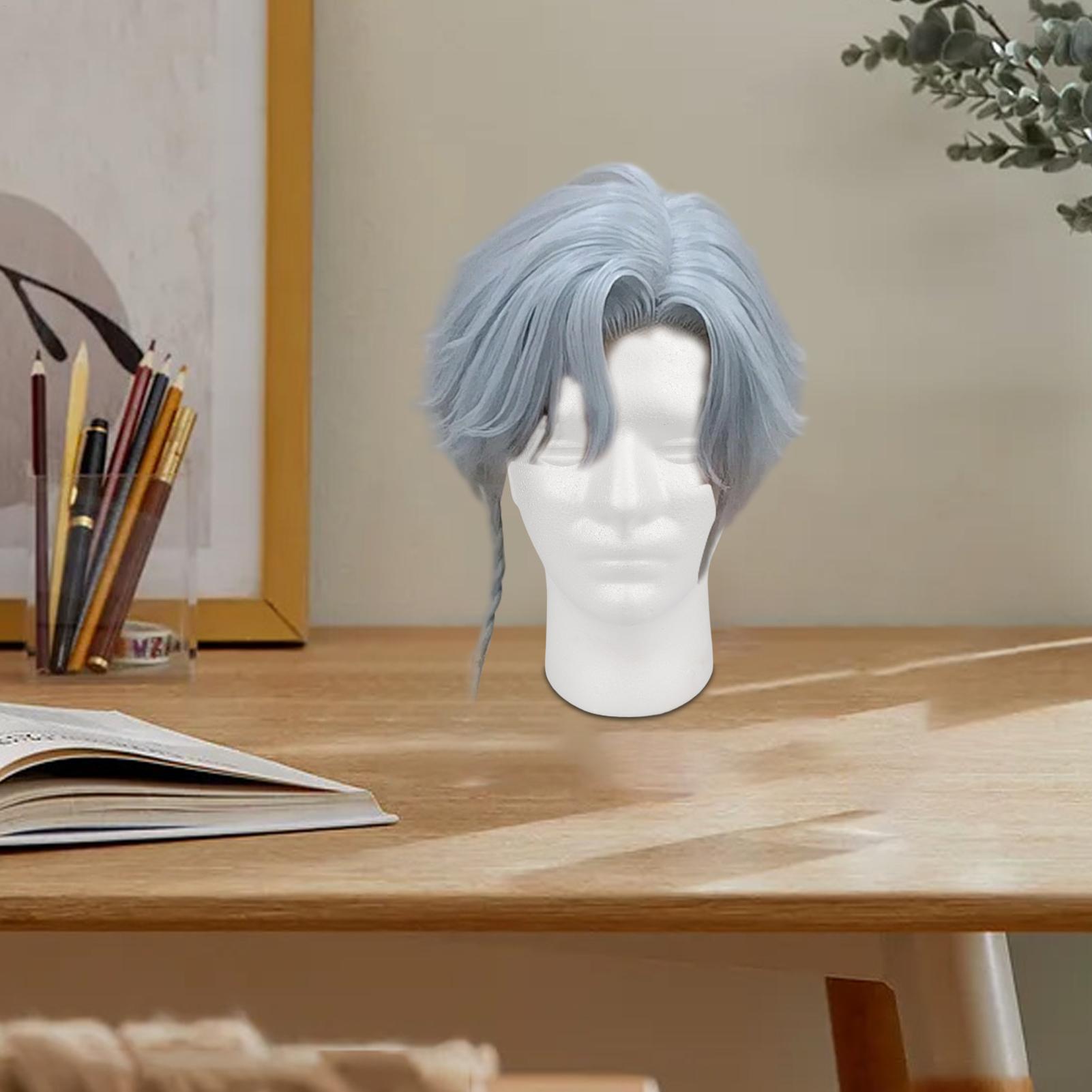 男性用、泡素材のヘアモデル、ウィッグスタンド、マネキンヘッド - Cosplay Prop Foam のレビューと価格