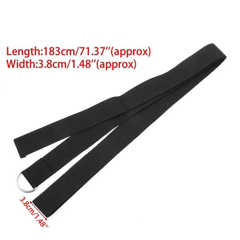 183×3.8cmのコットン製ヨガストラップ。調整可能なDリ - D Ring Strap のレビューと価格