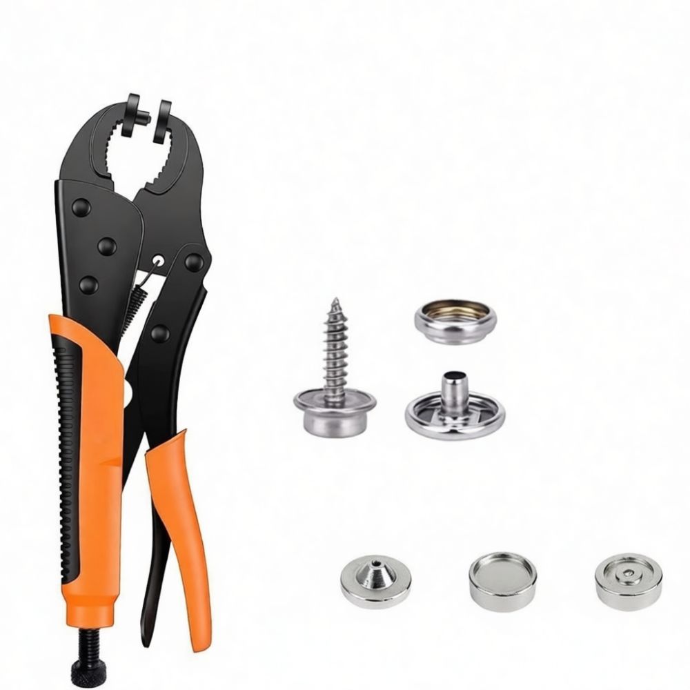 プロ仕様の金属製スナップボタンプライヤー工具セット。ステンレ - Snap Plier Setter のレビューと価格