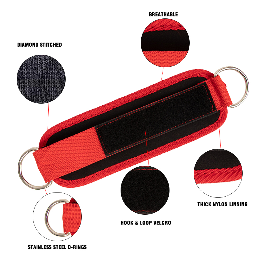フィットネスアンクルストラップ調節可能な D リングサポート - D Ring Strap のレビューと価格