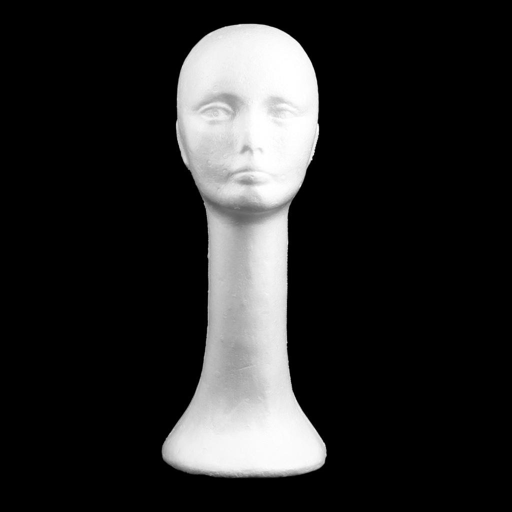 女性用フォームヘッドモデル メガネ ヘアウィッグ 60x20 - Cosplay Prop Foam のレビューと価格