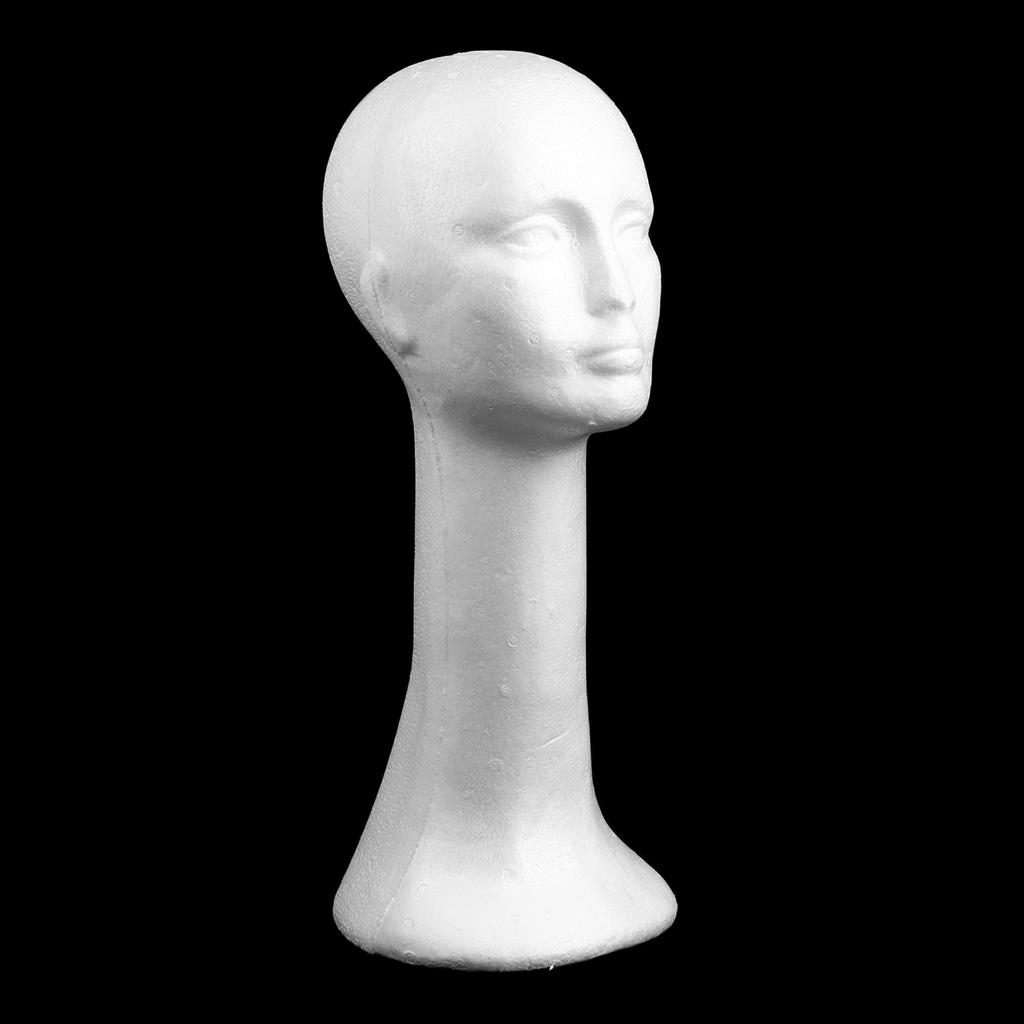 女性用フォームヘッドモデル メガネ ヘアウィッグ 60x20 - Cosplay Prop Foam のレビューと価格