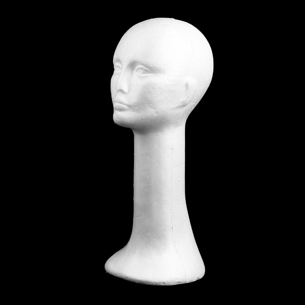 女性用フォームヘッドモデル メガネ ヘアウィッグ 60x20 - Cosplay Prop Foam のレビューと価格