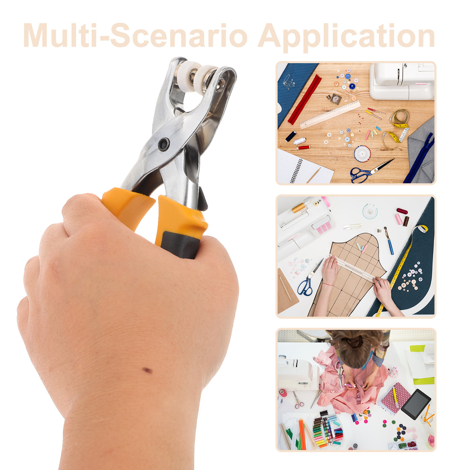 スナップボタン用プライヤー。握りやすいグリップで、衣類やキャ - Snap Plier Setter のレビューと価格