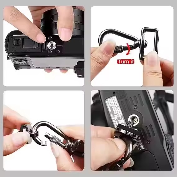 カメラショルダーストラップ用ネジ 1/4 Dリングネジ 金属 - D Ring Strap のレビューと価格