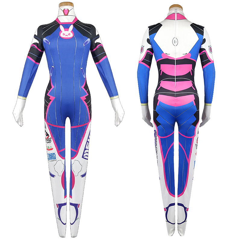 女性のためのdvaコスプレスーツ,タイツジャンプスーツ,ヘッ - Dva Cosplay Prop のレビューと価格