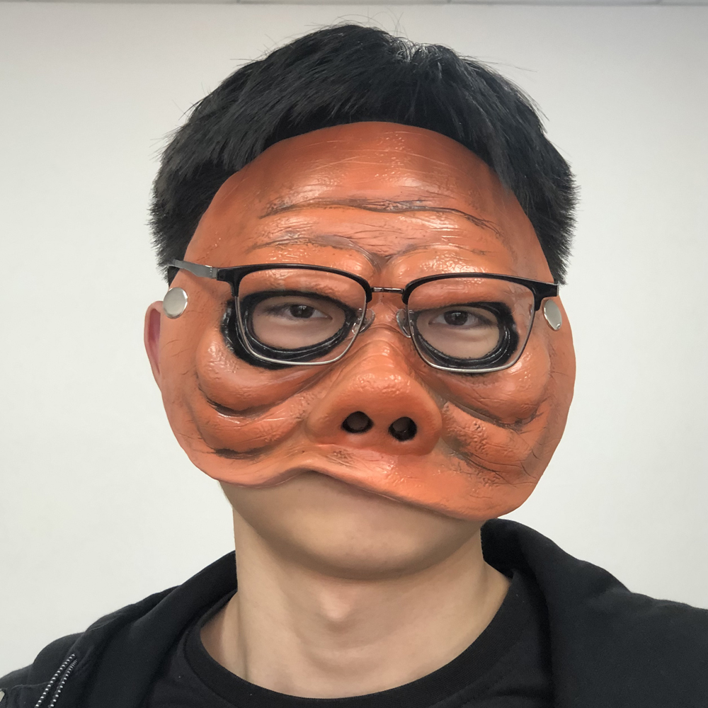 ビーホルダーピンチマスクの目、豚の顔PUフォームマスク、ハロ - Cosplay Prop Foam のレビューと価格